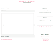 Tablet Screenshot of hollyinthehome.com